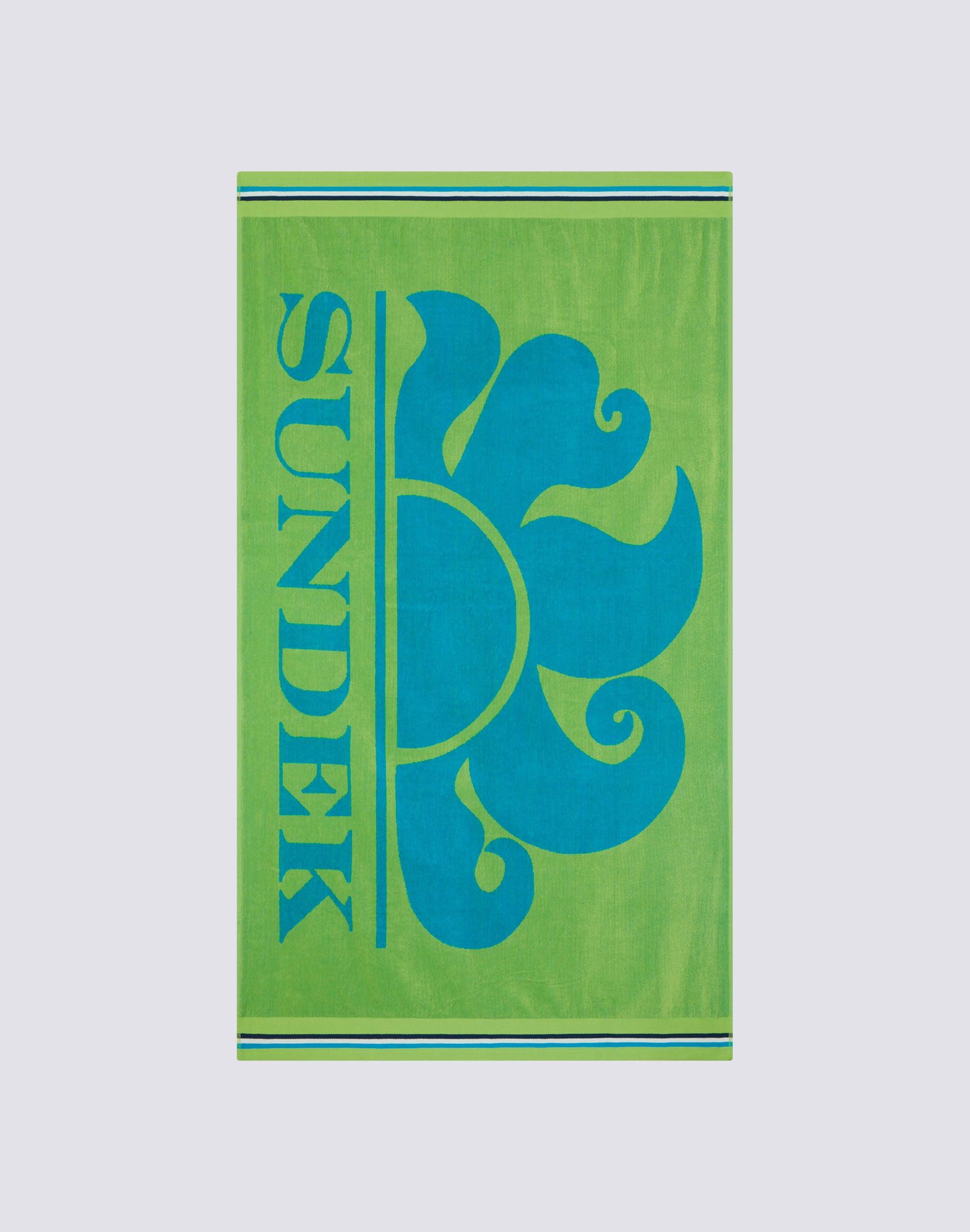 Sundek new classic jacquard beach towel with logo AM312ATC1050