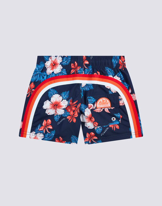 REPREVE® ELASTICATED WAIST SHORT SWIMSHORTS WITH HEAVEN DREAM PRINT
