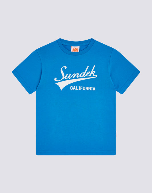 T-SHIRT CON STAMPA IN STILE BASEBALL