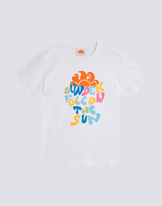T-SHIRT CON STAMPA COLORATA MULTIPOP