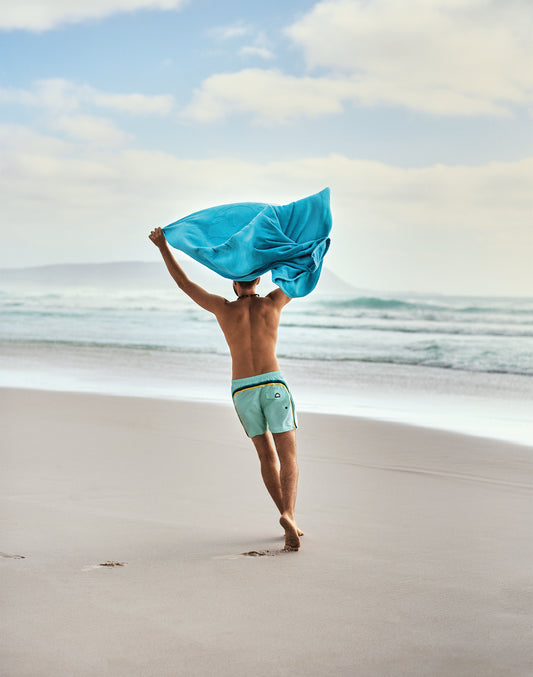 TELO IN SPUGNA JACQUARD CON LOGO E CORNICE