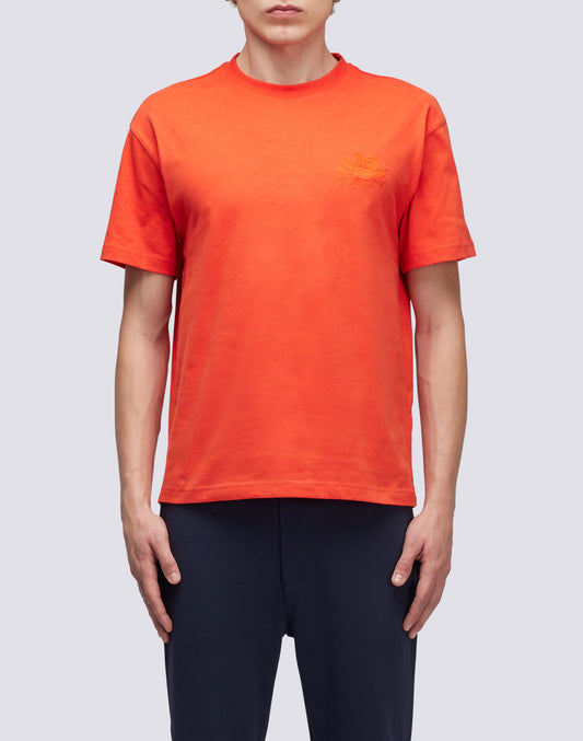 T-SHIRT GIROCOLLO CON LOGO RICAMATO