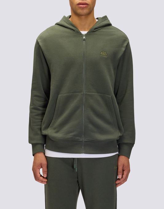 MEN'S HOODED SWEATSHIRT WITH CENTRAL ZIP