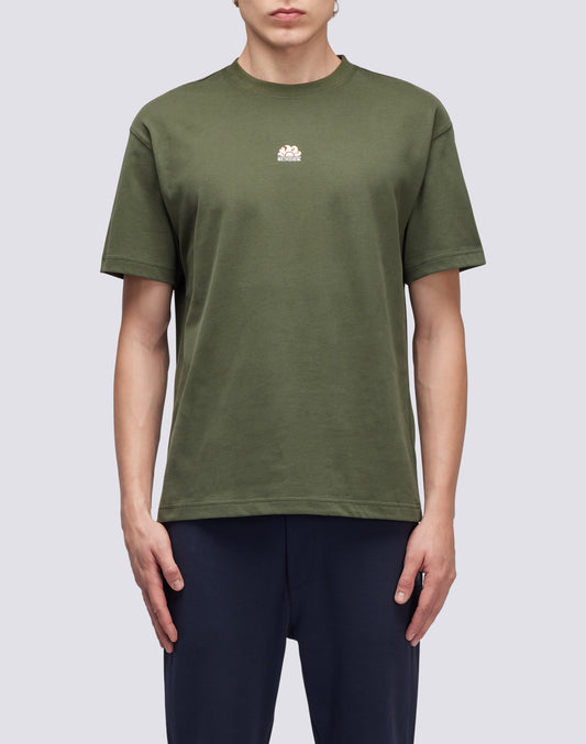 T-SHIRT GIROCOLLO IN COTONE CON LOGO