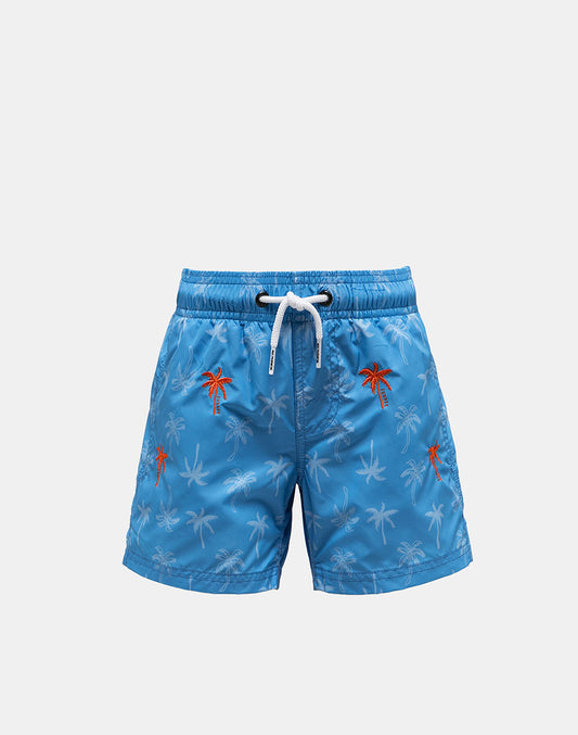 SHORT SWIM SHORTS WITH AN ELASTICATED WAISTBAND