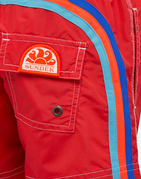 BAÑADOR NIÑO CORTO CON CINTURA ELÁSTICA ICONIC TAFFETA