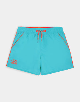 ICONIC TAFFETA SHORT-LENGTHS SWIMSHORTS WITH ELASTICATED WAIST AND PIPING