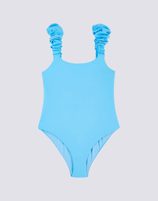 MINI ONE-PIECE SWIMSUIT WITH RUFFLES