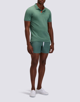 POLO BRICE EN COTON PIQUÉ AVEC DÉTAILS TRICOLORES