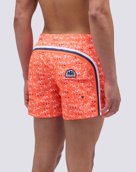 COSTUME DA BAGNO CORTO VITA ELASTICATA STAMPA WAVES ELEMENT