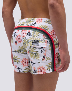 COSTUME DA BAGNO CORTO VITA ELASTICATA STAMPA WALL FLOWER