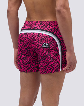 COSTUME DA BAGNO CORTO VITA ELASTICATA STAMPA FLASH LEOPARD