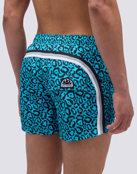 COSTUME DA BAGNO CORTO VITA ELASTICATA STAMPA FLASH LEOPARD