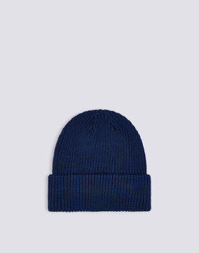 BONNET POUR ENFANT À CÔTES AVEC LOGO