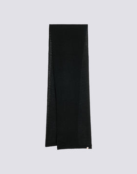 SOLID COLOR RIBBED SCARF