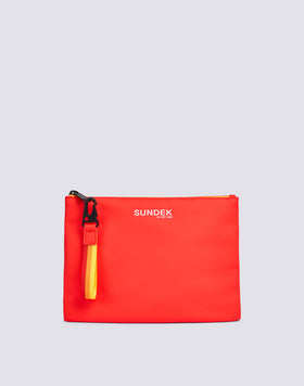 CLUTCH BAG WITH RAINBOW ZIP