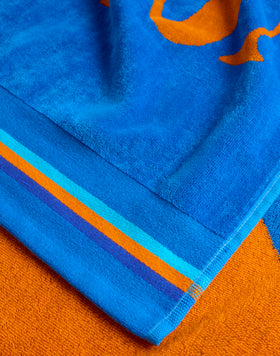 NEW CLASSIC - SERVIETTE DE PLAGE JACQUARD AVEC LOGO