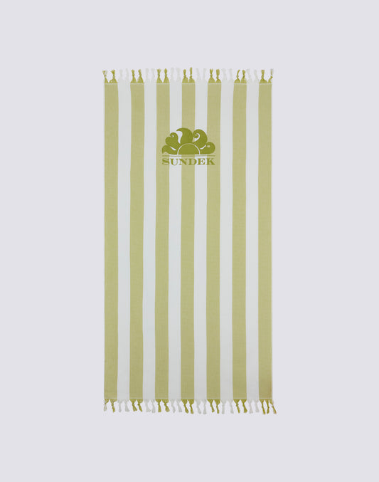 SERVIETTE DE PLAGE FOUTA JACQUARD À RAYURES