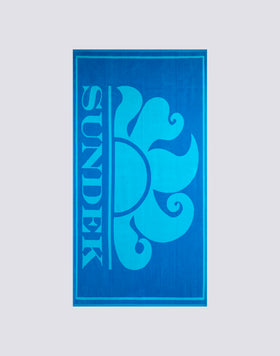 TELO JACQUARD IN SPUGNA CON MAXI LOGO