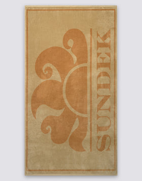 TELO JACQUARD IN SPUGNA CON MAXI LOGO