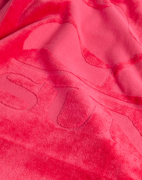 JACQUARD TERRY TOWEL WITH LOGO AND FRAME