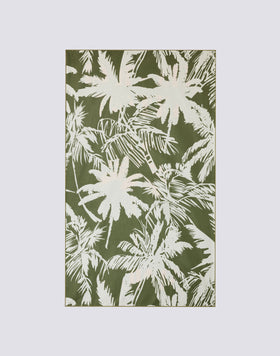 TELO IN MICROFIBRA LEGGERA RICICLATA CON STAMPA TROPIC SAVANA