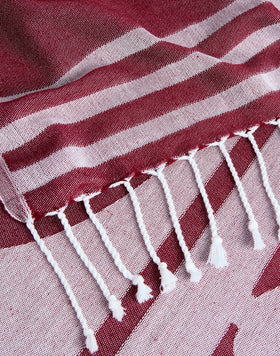 TELO MARE FOUTA JACQUARD CON LOGO