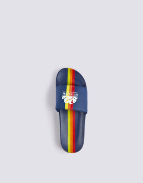BAND SLIPPERS WITH LOGO AND RAINBOW DETAIL