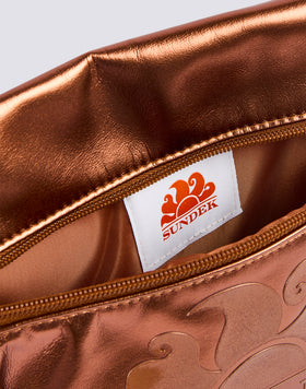 SAC CLUTCH LAMINÉ AVEC LOGO