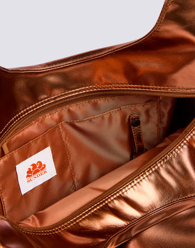 LAMINATED SHOPPER BAG WITH LOGO