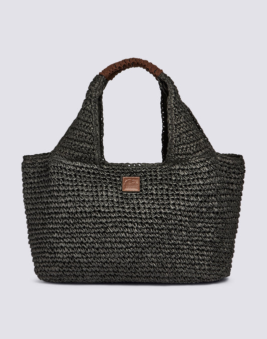 MAXI BORSA IN PAPER STRAW INTRECCIATA