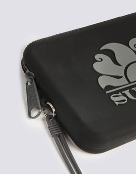 MINI BOLSO DE MANO DE GOMA CON LOGOTIPO