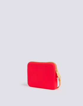 MINI RUBBER CLUTCH BAG WITH LOGO