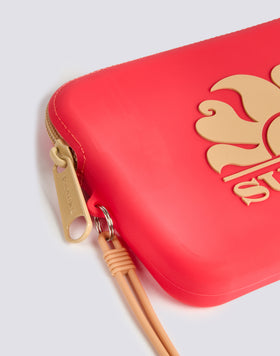 MINI RUBBER CLUTCH BAG WITH LOGO