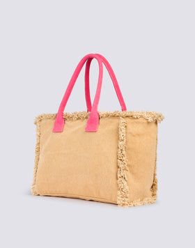 SAC TOTE AVEC EFFET STONE WASHED