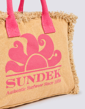 SAC TOTE AVEC EFFET STONE WASHED