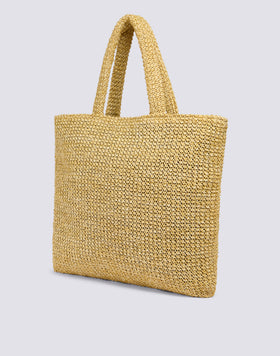 BORSA GRANDE IN POLY RAFFIA