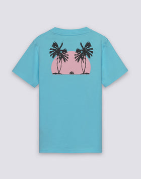 T-SHIRT BAMBINO A MANICA CORTA STAMPA TRIPPING PALM