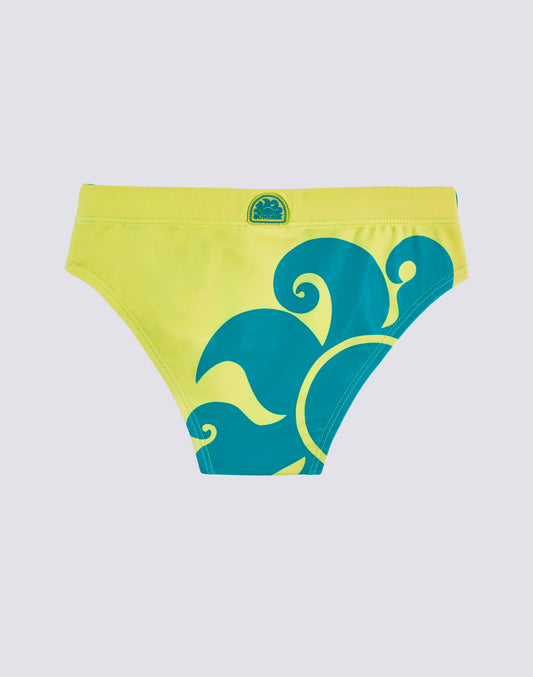 MINI LEONARDO LOGO PRINT SWIMWEAR