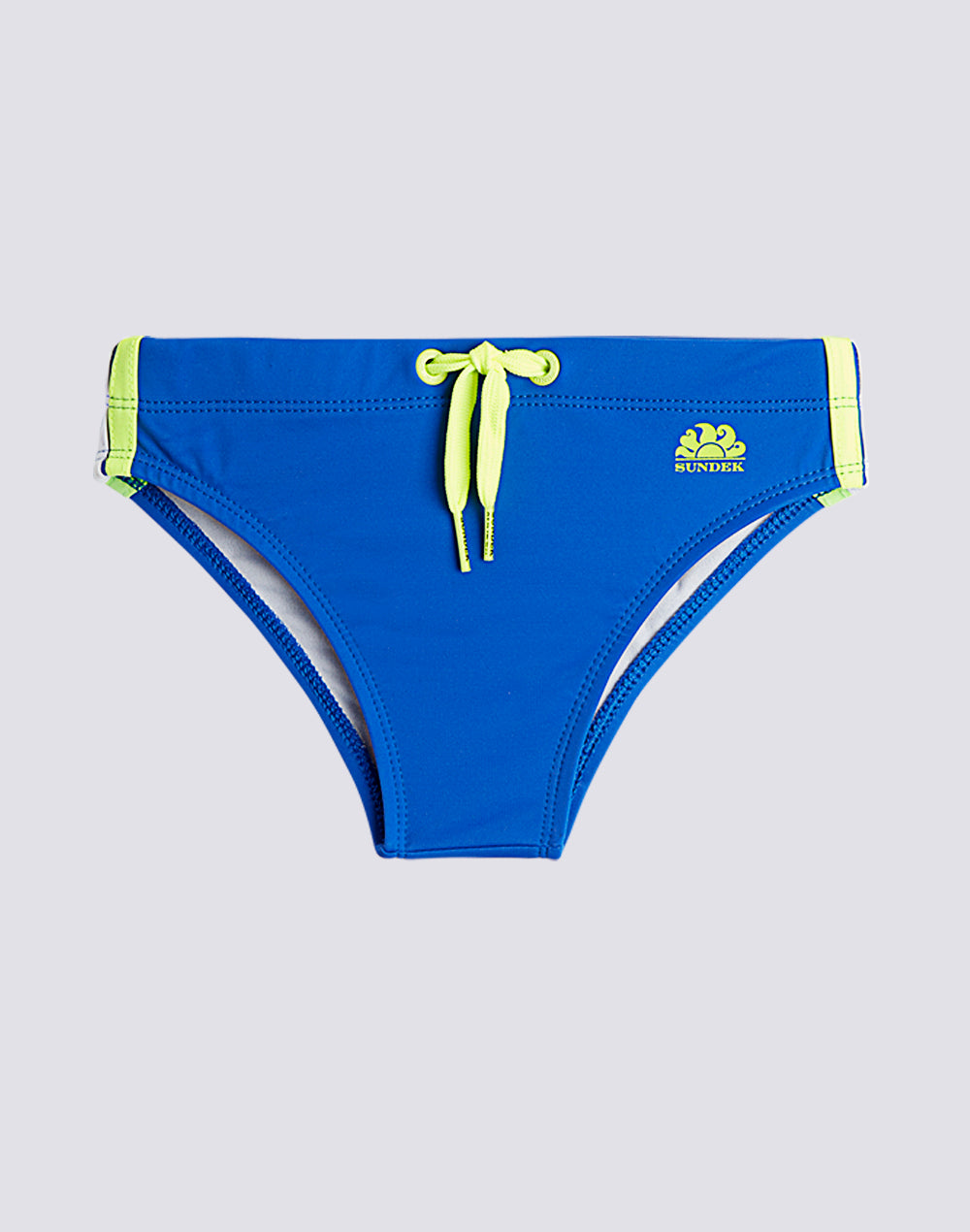 Slip Da Bagno SUNDEK DIWALTER | Tessuto ECONYL Rigenerato, Vita Regolabile | Made In Italy, Tricolore Laterale