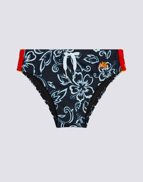 SLIP MARE MINI DIWALTER STAMPA HIBISCUS