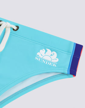 BOYS' SWIM SHORTS WITH RAINBOW DETAILS ON THE SIDES