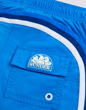 COSTUME DA BAGNO BAMBINO CORTO VITA ELASTICATA CRINKLED