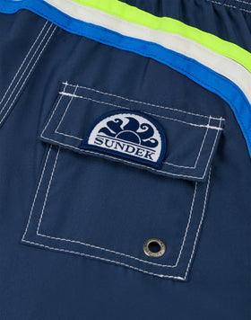 MAILLOT DE BAIN ENFANT COURT À TAILLE ÉLASTIQUE REPREVE®