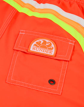 BAÑADOR NIÑO CORTO CON CINTURA ELÁSTICA REPREVE®