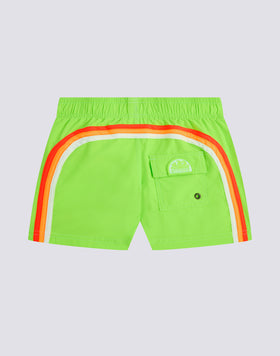 BOYS' SHORT SWIMSUIT WITH ELASTIC WAIST REPREVE®