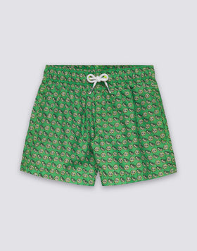 COSTUME DA BAGNO BAMBINO CORTO VITA ELASTICATA REPREVE® CON STAMPA FRUIT FIESTA
