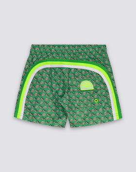 COSTUME DA BAGNO BAMBINO CORTO VITA ELASTICATA REPREVE® CON STAMPA FRUIT FIESTA