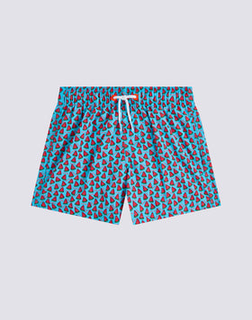 COSTUME DA BAGNO BAMBINO CORTO VITA ELASTICATA REPREVE® CON STAMPA FRUIT FIESTA