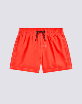 MAILLOT DE BAIN COURT À TAILLE ÉLASTIQUE EN POLYESTER RECYCLÉ FLUO REPREVE®